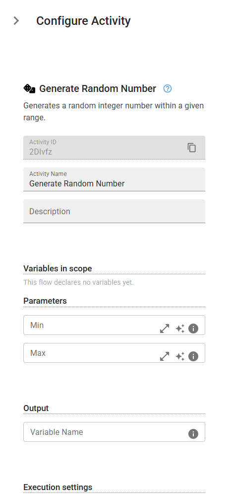 The GetIntegerRandomNumber activity in the designer