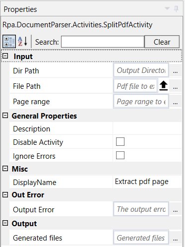 Docx to PDF properties