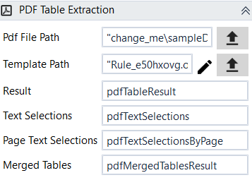Pdf table extraction designer