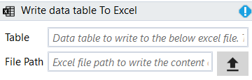 Write excel designer