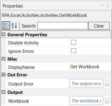 Excel to Datatable properties