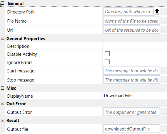 Download file properties