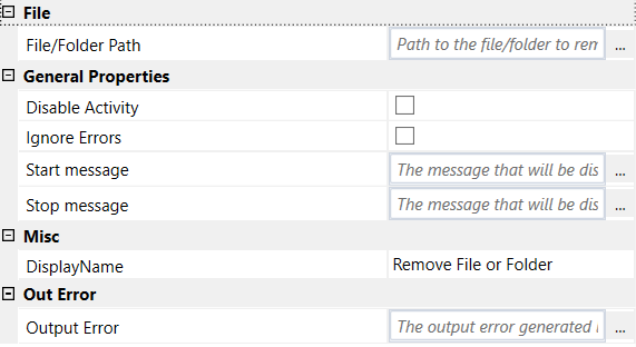 Remove file properties