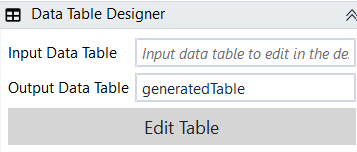 DataTable designer