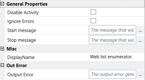 List Enumerator properties