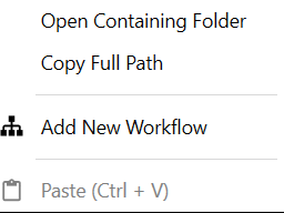 Rinkt Solution Explorer Context menu directory