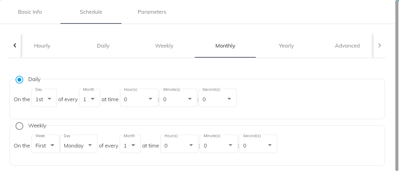 Rinkt portal dashboard